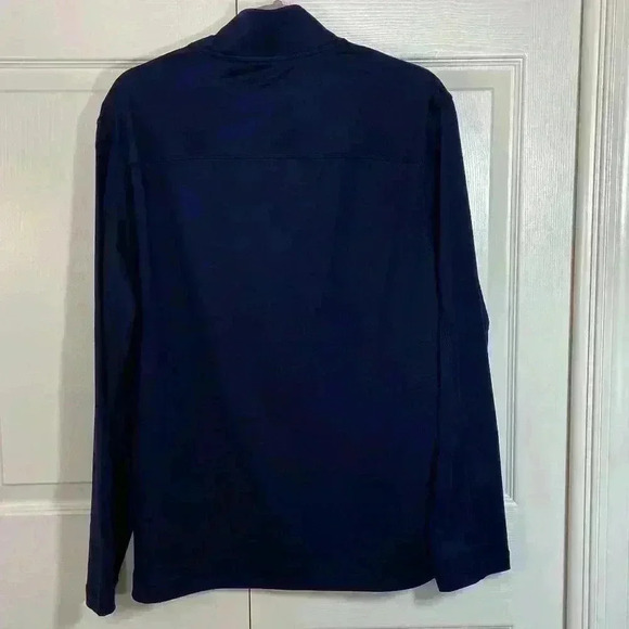 Rorie Whelan Mens M Navy Quarter Zip Golf Pullover Dry Wicking UPF 50 Activewear - Picture 5 of 10